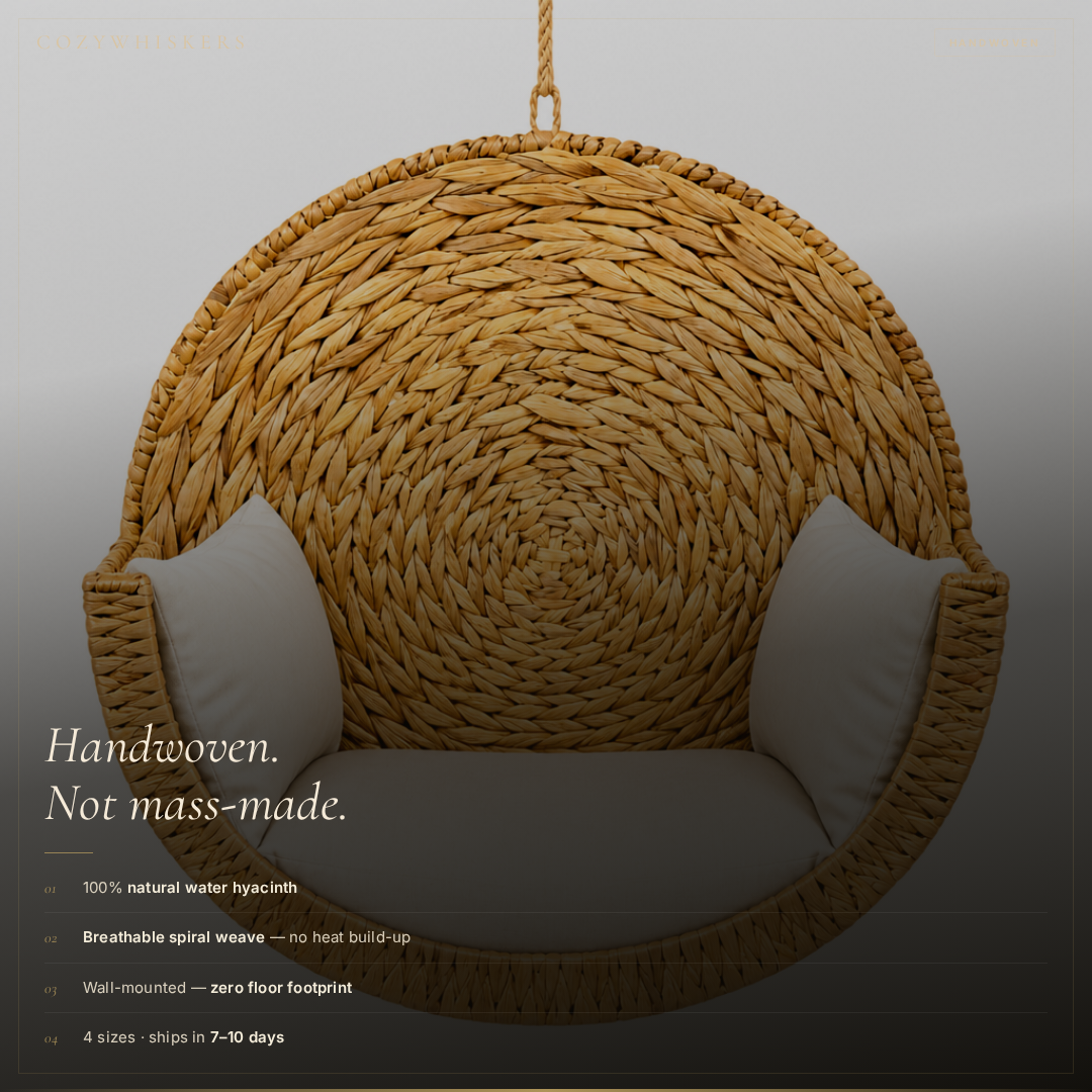 Pawrelia™ Handwoven Cat Bed